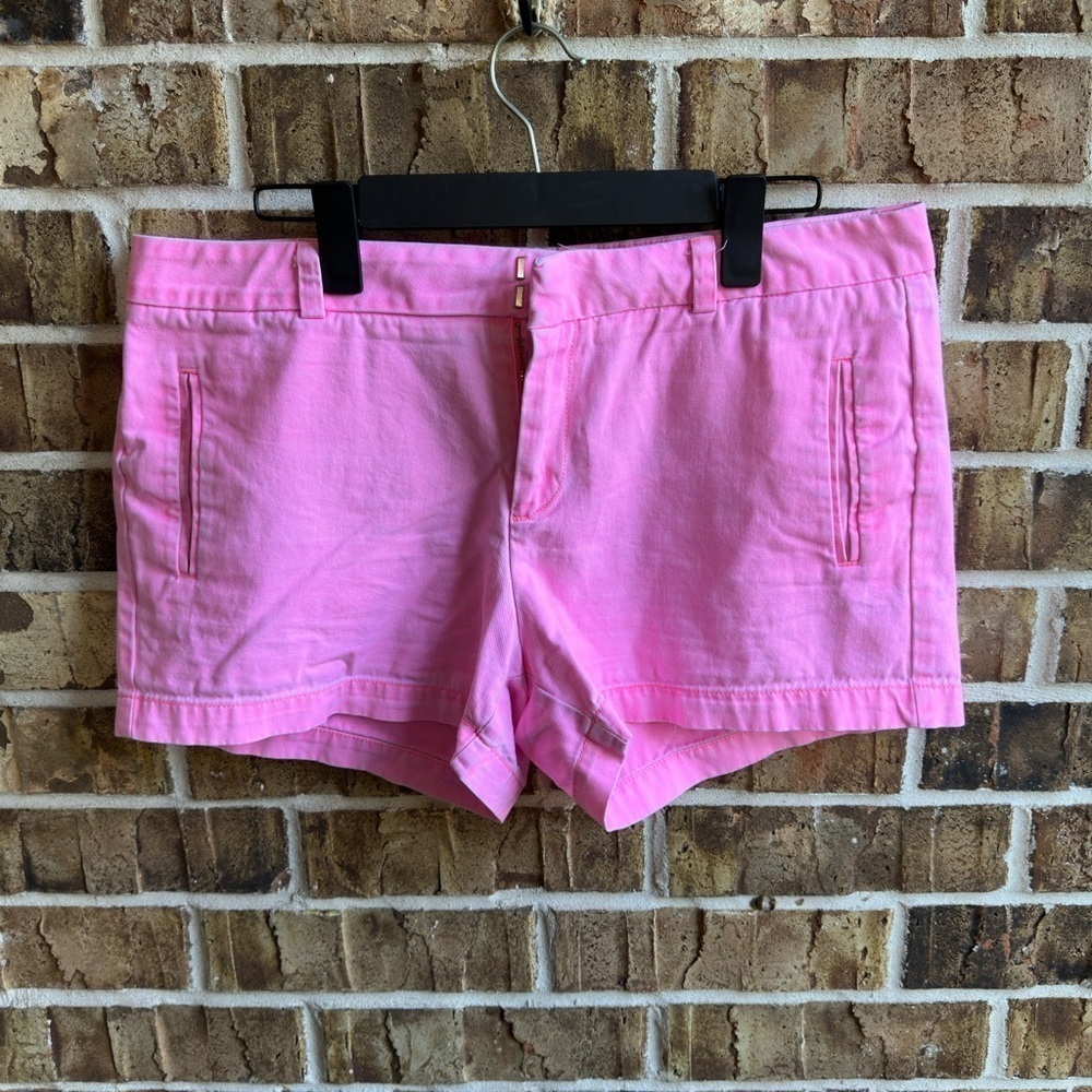 STYLUS Pink Bermuda Shorts Casual Cotton Blend - Picture 1 of 6